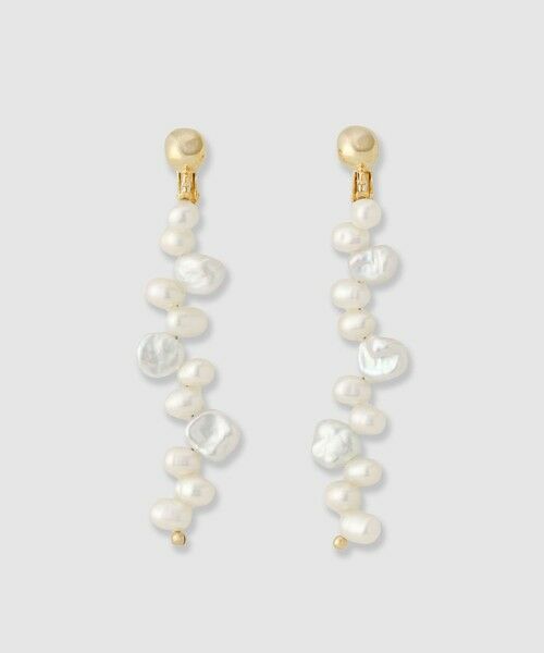 ANAYI / アナイ ピアス・イヤリング | 淡水ケシパールイヤリング（off white (02)）