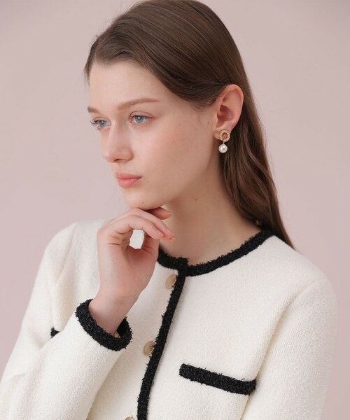 ANAYI / アナイ ピアス・イヤリング | パールビジューサークルイヤリング | 詳細1