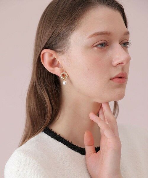 ANAYI / アナイ ピアス・イヤリング | パールビジューサークルイヤリング | 詳細2