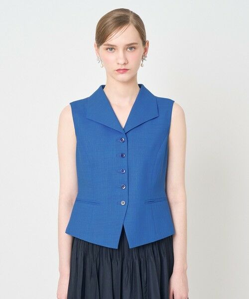 ANAYI / アナイ その他アウター | ドライスラブ衿付きジレ〈セットアップ対応商品〉 | 詳細14