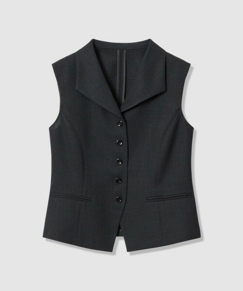 ANAYI / アナイ その他アウター | ドライスラブ衿付きジレ〈セットアップ対応商品〉 | 詳細27