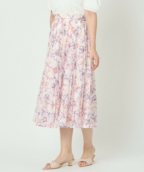 ANAYI / アナイ ロング・マキシ丈スカート | Coral プリントローンプリーツ スカート〈セットアップ対応商品〉 | 詳細5
