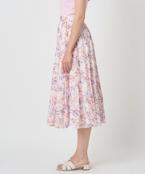 ANAYI / アナイ ロング・マキシ丈スカート | Coral プリントローンプリーツ スカート〈セットアップ対応商品〉 | 詳細2