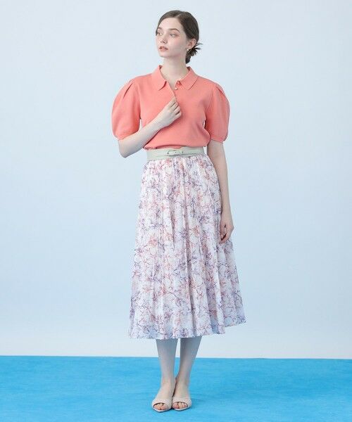 ANAYI / アナイ ロング・マキシ丈スカート | Coral プリントローンプリーツ スカート〈セットアップ対応商品〉 | 詳細8