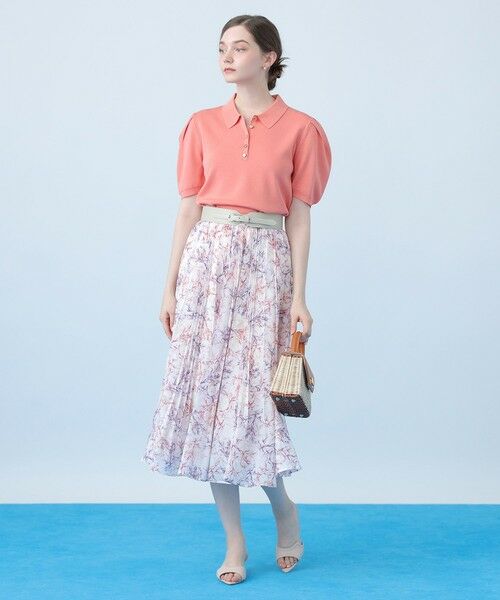 ANAYI / アナイ ロング・マキシ丈スカート | Coral プリントローンプリーツ スカート〈セットアップ対応商品〉 | 詳細9