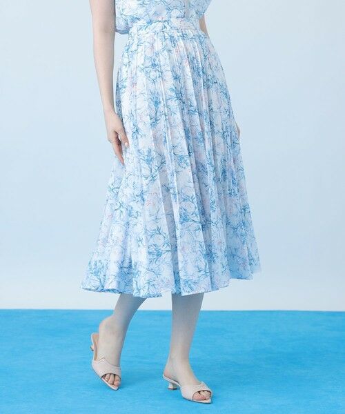 ANAYI / アナイ ロング・マキシ丈スカート | Coral プリントローンプリーツ スカート〈セットアップ対応商品〉 | 詳細14