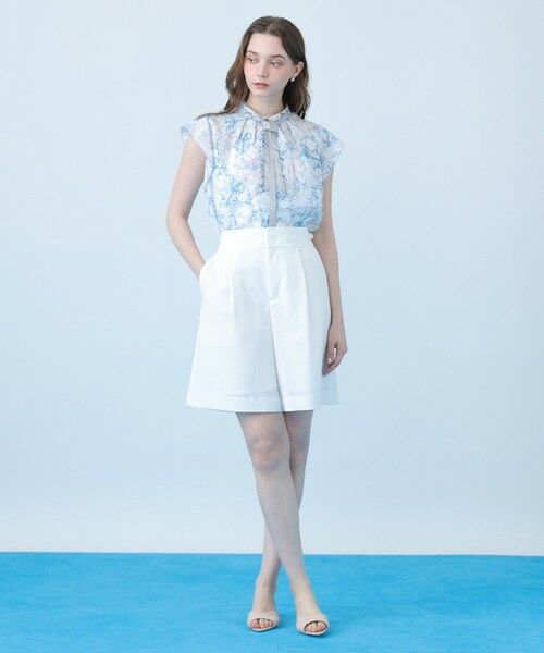 ANAYI / アナイ シャツ・ブラウス | Coral プリントローンスカーフタイ ブラウス〈セットアップ対応商品〉 | 詳細16