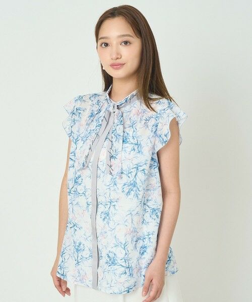 ANAYI / アナイ シャツ・ブラウス | Coral プリントローンスカーフタイ ブラウス〈セットアップ対応商品〉 | 詳細21