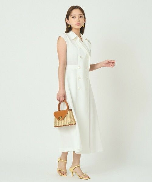ANAYI / アナイ ミニ丈・ひざ丈ワンピース | ドライスラブステンカラージレ ワンピース〈セットアップ対応商品〉 | 詳細5