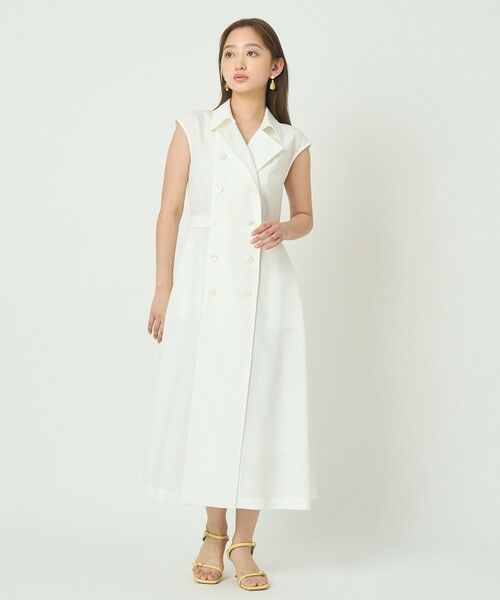 ANAYI / アナイ ミニ丈・ひざ丈ワンピース | ドライスラブステンカラージレ ワンピース〈セットアップ対応商品〉 | 詳細6