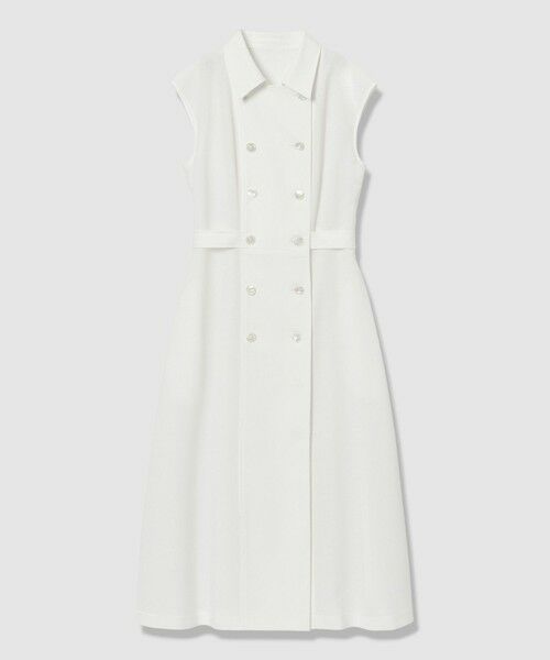 ANAYI / アナイ ミニ丈・ひざ丈ワンピース | ドライスラブステンカラージレ ワンピース〈セットアップ対応商品〉 | 詳細4