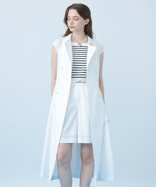 ANAYI / アナイ ミニ丈・ひざ丈ワンピース | ドライスラブステンカラージレ ワンピース〈セットアップ対応商品〉 | 詳細2