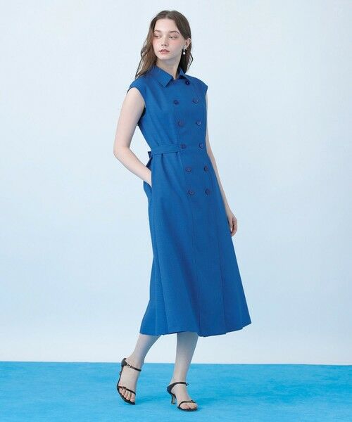 ANAYI / アナイ ミニ丈・ひざ丈ワンピース | ドライスラブステンカラージレ ワンピース〈セットアップ対応商品〉 | 詳細11