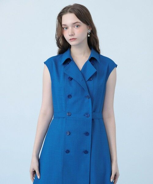 ANAYI / アナイ ミニ丈・ひざ丈ワンピース | ドライスラブステンカラージレ ワンピース〈セットアップ対応商品〉 | 詳細13