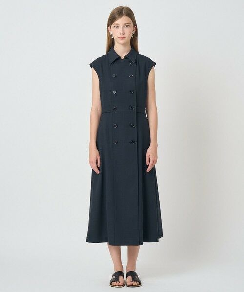 ANAYI / アナイ ミニ丈・ひざ丈ワンピース | ドライスラブステンカラージレ ワンピース〈セットアップ対応商品〉 | 詳細19