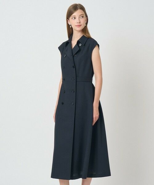 ANAYI / アナイ ミニ丈・ひざ丈ワンピース | ドライスラブステンカラージレ ワンピース〈セットアップ対応商品〉 | 詳細22
