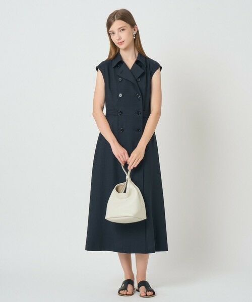 ANAYI / アナイ ミニ丈・ひざ丈ワンピース | ドライスラブステンカラージレ ワンピース〈セットアップ対応商品〉 | 詳細24
