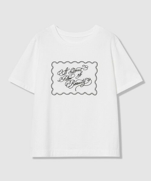 ANAYI / アナイ Tシャツ | コットン天竺カリグラフィーＴシャツ | 詳細11