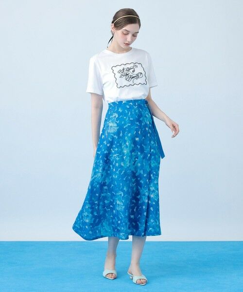 ANAYI / アナイ Tシャツ | コットン天竺カリグラフィーＴシャツ | 詳細8