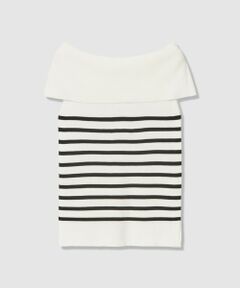 ANAYI / アナイ ニット・セーター | オフショルダーリブ プルオーバー