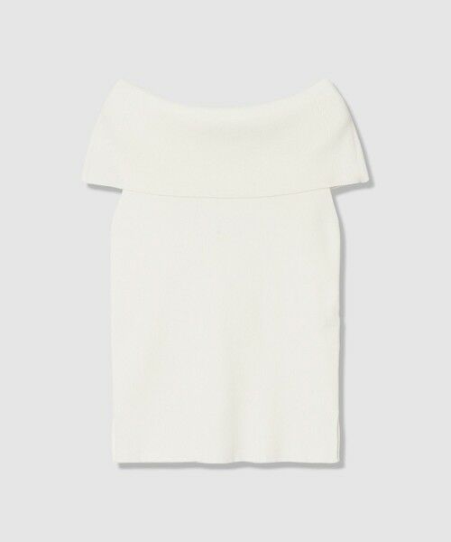 ANAYI / アナイ ニット・セーター | オフショルダーリブ プルオーバー(white (01))