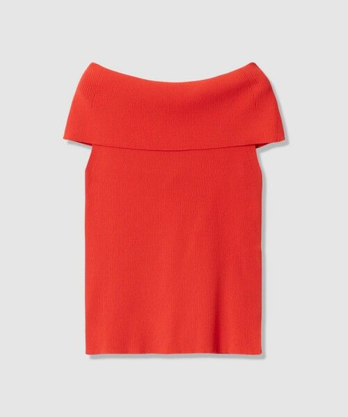 ANAYI / アナイ ニット・セーター | オフショルダーリブ プルオーバー(red (43))