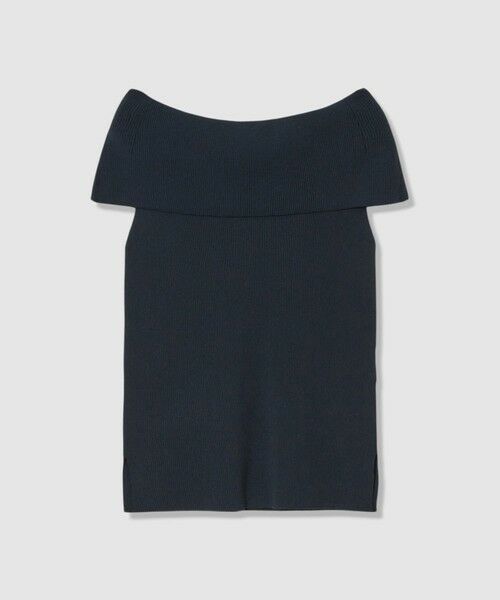 ANAYI / アナイ ニット・セーター | オフショルダーリブ プルオーバー(navy (65))