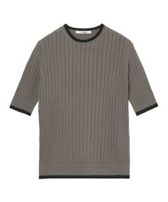 ANAYI / アナイ ニット・セーター | SLOANE ワイドリブ五分袖プルオーバー