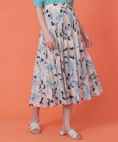 ANAYI / アナイ ロング・マキシ丈スカート | ラーレプリントプリーツ スカート〈セットアップ対応商品〉