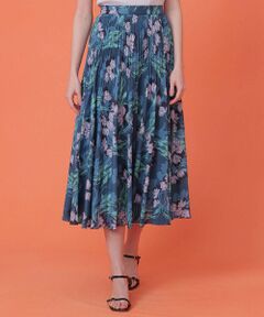 ANAYI / アナイ ロング・マキシ丈スカート | ラーレプリントプリーツ スカート〈セットアップ対応商品〉