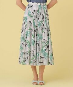 ANAYI / アナイ ロング・マキシ丈スカート | ラーレプリントプリーツ スカート〈セットアップ対応商品〉