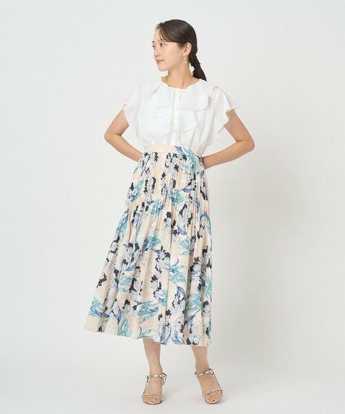 ANAYI / アナイ ロング・マキシ丈スカート | ラーレプリントプリーツ スカート〈セットアップ対応商品〉 | 詳細7