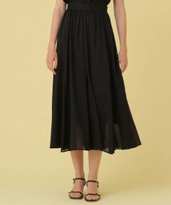 ANAYI / アナイ ミニ・ひざ丈スカート | シアースラブマチフレア スカート〈セットアップ対応商品〉
