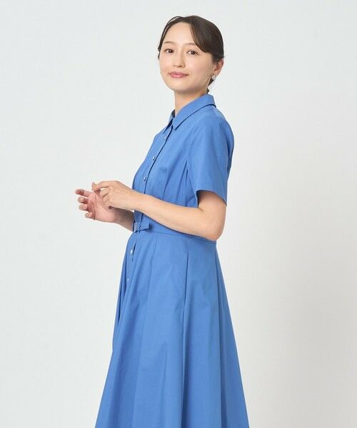 ANAYI / アナイ ミニ丈・ひざ丈ワンピース | ストレッチブロードタックシャツ ワンピース | 詳細20