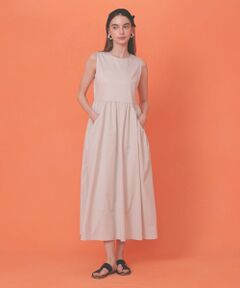 ANAYI / アナイ ロング・マキシ丈ワンピース | ポンチ×タフタバックシャン ワンピース