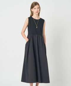 ANAYI / アナイ ロング・マキシ丈ワンピース | ポンチ×タフタバックシャン ワンピース