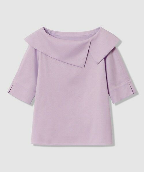 ANAYI / アナイ カットソー | コットンスムースアシンメトリー プルオーバー(lavender (53))