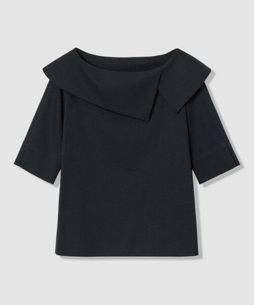 ANAYI / アナイ カットソー | コットンスムースアシンメトリー プルオーバー(navy (65))