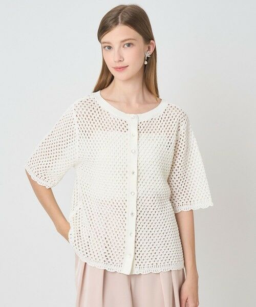 ANAYI / アナイ ニット・セーター | クロシェット2WAY プルオーバー(off white (02))