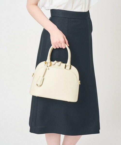 ANAYI / アナイ ハンドバッグ | ◇ラウンドミニハンドバッグ（off white (02)）