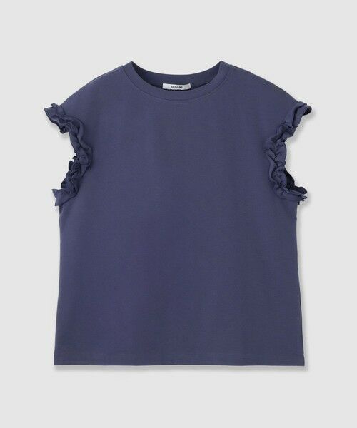 ANAYI / アナイ その他トップス | SLOANE コットン フリルフレンチスリーブプルオーバー（navy (65)）