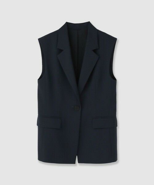 ANAYI / アナイ その他アウター | ウールライクタックショルダージレ（navy (65)）