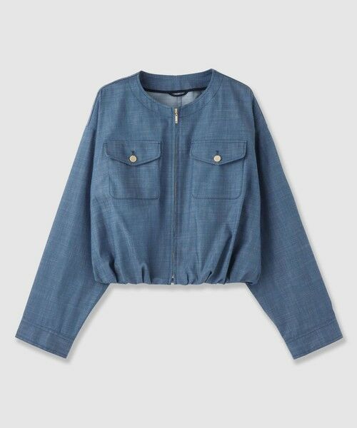 ANAYI / アナイ その他アウター | スラブシャンブレーバルーンブルゾン（indigo (66)）