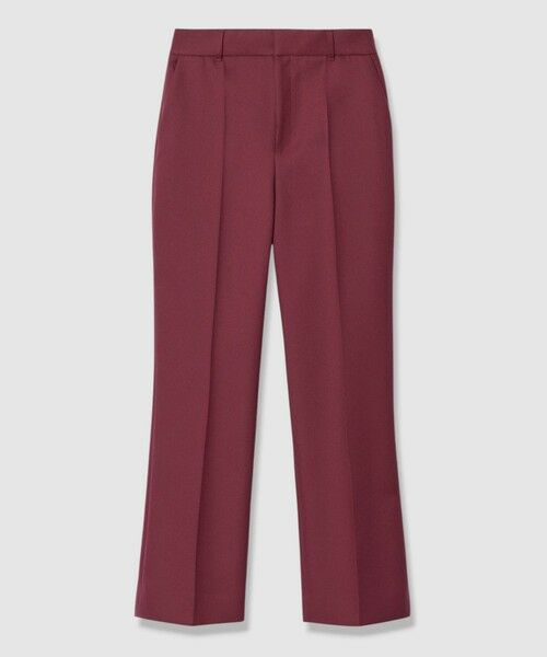 ANAYI / アナイ その他パンツ | エコポリツイルストレートパンツ(bordeaux (44))