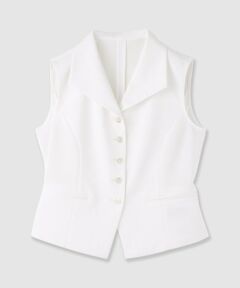 ANAYI / アナイ その他アウター | トリアセツイル衿付きジレ〈セットアップ対応商品〉