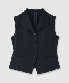 ANAYI / アナイ その他アウター | トリアセツイル衿付きジレ〈セットアップ対応商品〉