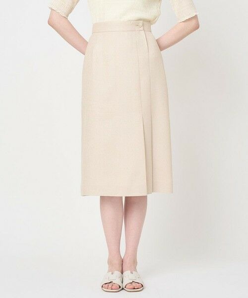 ANAYI / アナイ ロング・マキシ丈スカート | バスケットサイドタックスカート〈セットアップ対応商品〉(beige (11))