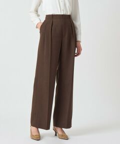 ANAYI / アナイ その他パンツ | 杢ツイルタックワイドパンツ