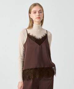 ANAYI / アナイ その他トップス | サテンレース使いキャミソール〈セットアップ対応商品〉