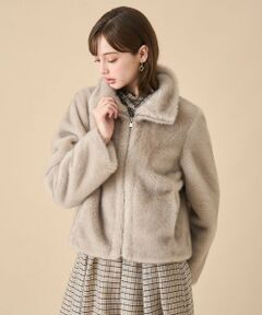 ANAYI / アナイ その他アウター | フェイクミンクファーＺＩＰブルゾン